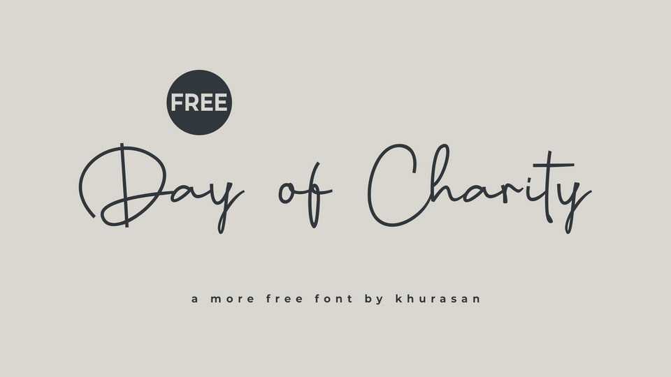 Days of Charity Font › Fontesk