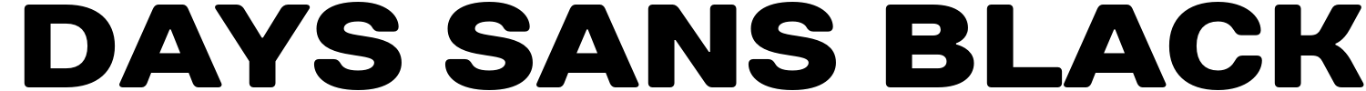 Days Sans Black Font