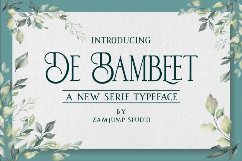 De Bambeet Serif Font