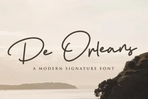 De Orleans Handwritten Font