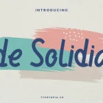 De Solidia Handwritten Font