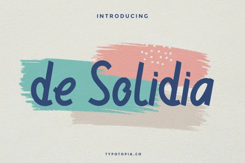 De Solidia Handwritten Font
