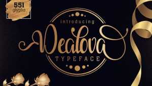 Dealova Script Font › Fontesk