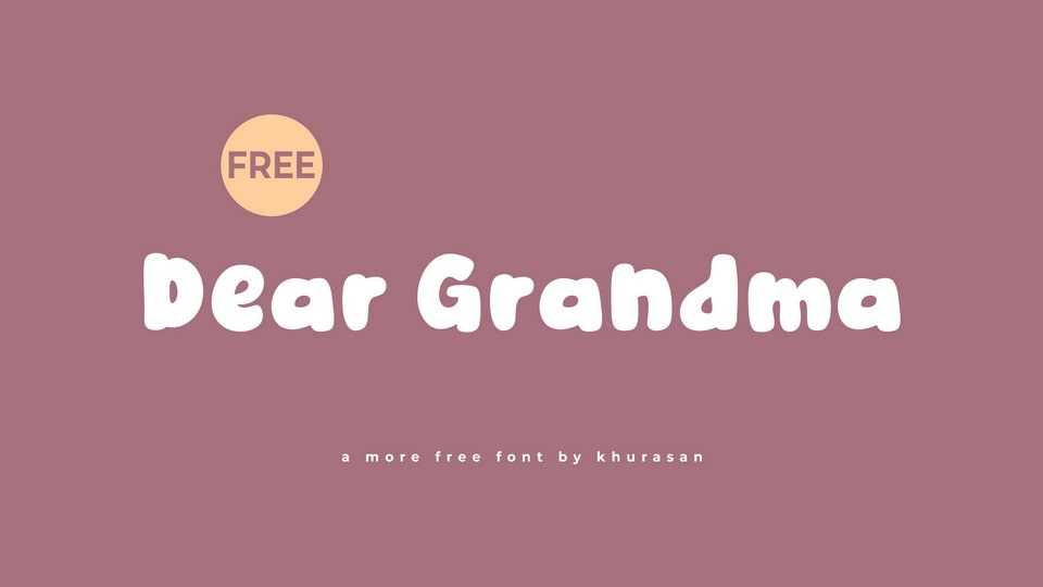 Dear Grandma Font › Fontesk