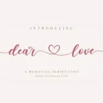 Dear Love Calligraphy Font