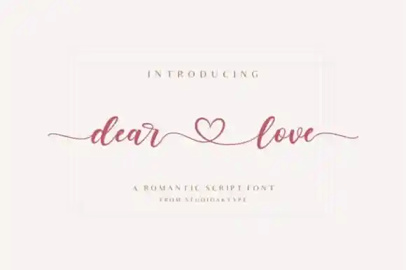 Dear Love Calligraphy Font