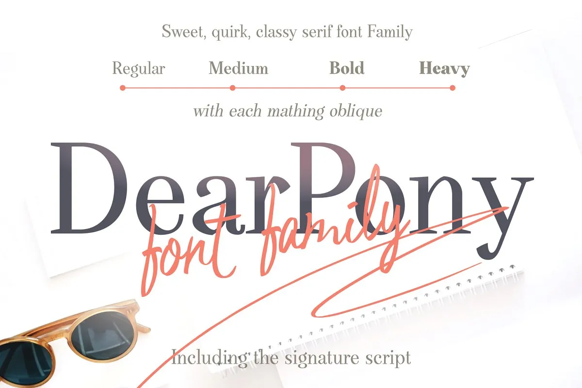 DearPony Serif Font Family
