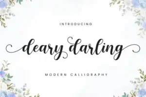 Deary Darling Calligraphy Font