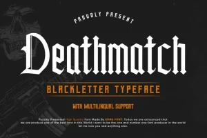 Deathmatch Display Font