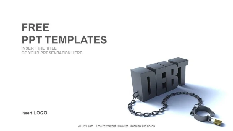 Debt Word-Finance PowerPoint Templates