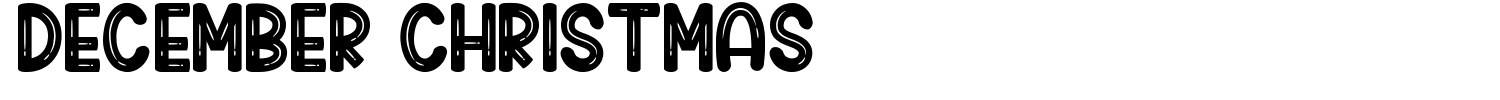 December Christmas Font