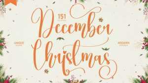 December Christmas Script Font › Fontesk