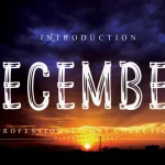 December Display Font