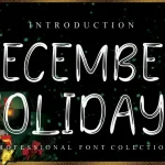 December Holidays Display Font
