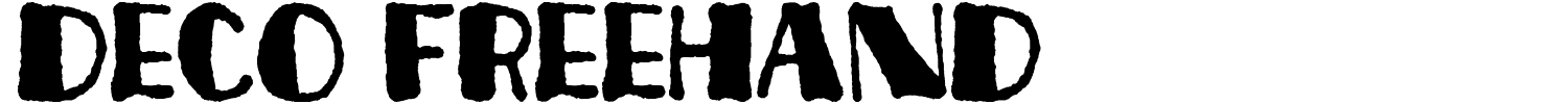 Deco Freehand Font