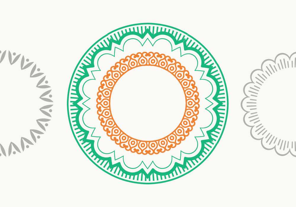 Decorative Round Frames Vector Pack