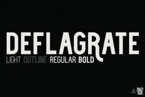 Deflagrate Font Family