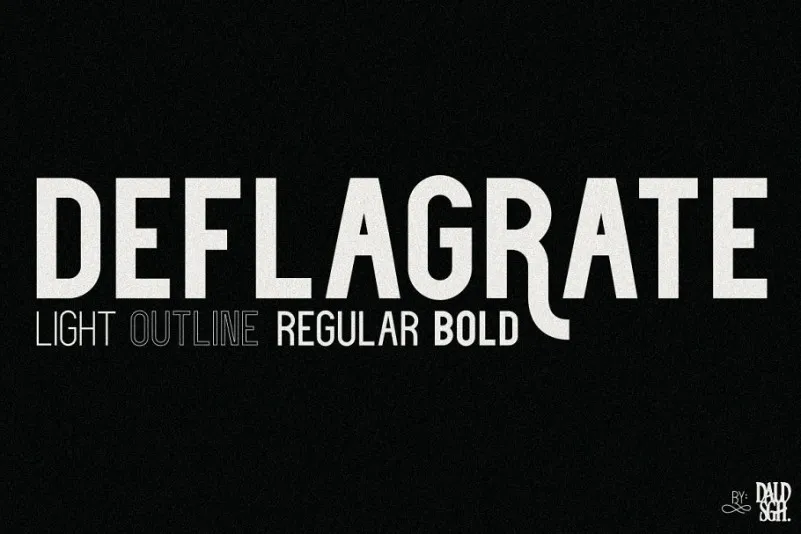 Deflagrate Font Family