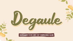 Degaule Font › Fontesk