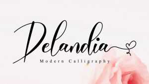 Delandia Script Font › Fontesk