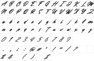 Mapa de caracteres da fonte Delegante Champion Font | 1001 Free Fonts