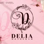 Delia Monogram Font