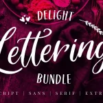 Delight Lettering Font