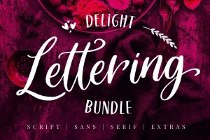 Delight Lettering Font
