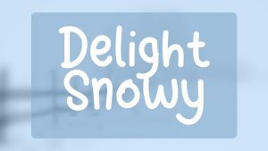 Delight Snowy Font › Fontesk