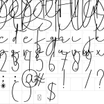 Mapa de caracteres da fonte Delightful Font