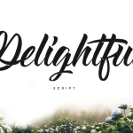 Delightful Script Font