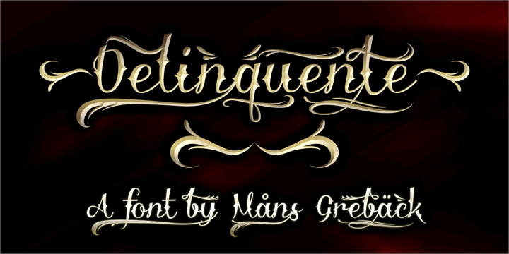 Delinquente font