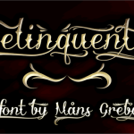 Delinquente font