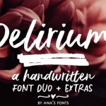Delirium Brush Font