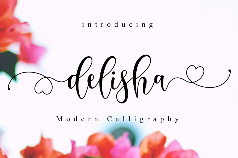 Delisha - Lovely Script Font