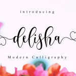 Delisha Script Font - Fonte Grátis Delisha Script Font