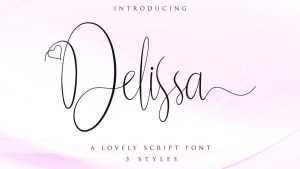 Delissa Script Font › Fontesk