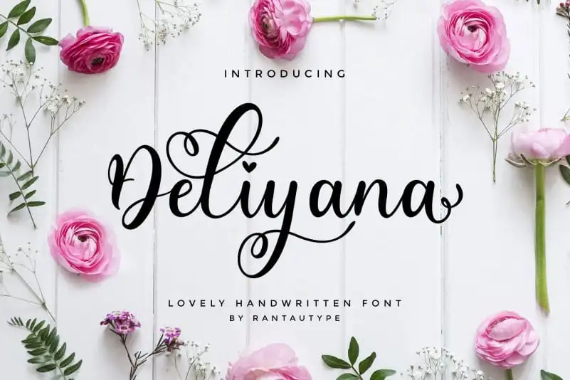 Deliyana Calligraphy Font