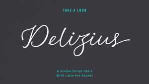 Delizuis Script Font › Fontesk