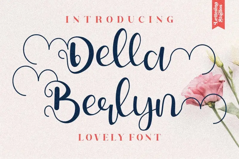 Della Berlyn Calligraphy Font