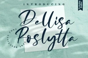 Dellisa Roslytta Script Font