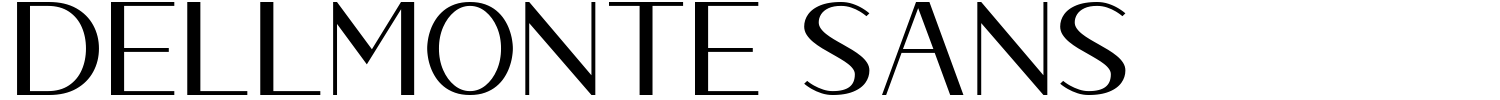 Dellmonte Sans Font