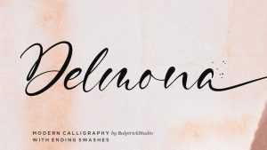 Delmona Script Font › Fontesk