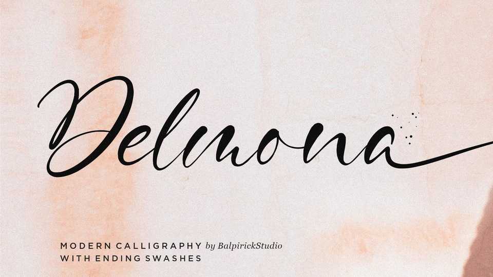 Delmona Script Font › Fontesk