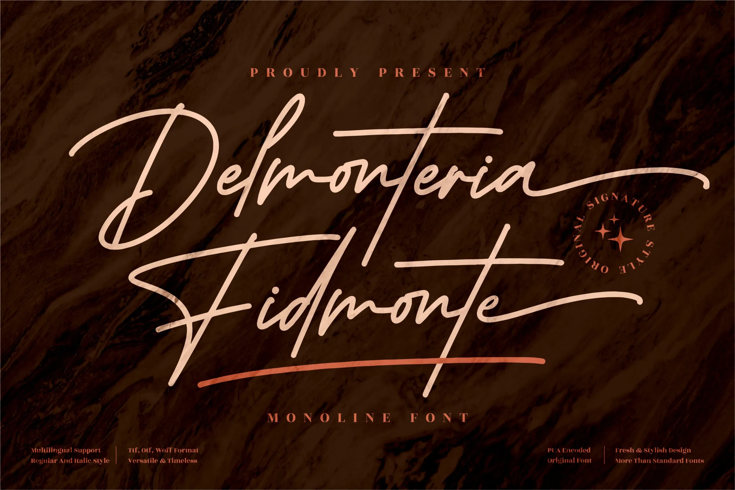 Delmonteria Fidmonte Font