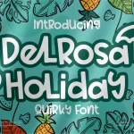 Delrosa Holiday Font - Fonte Grátis Delrosa Holiday Font