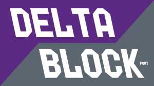 Delta Block Font › Fontesk