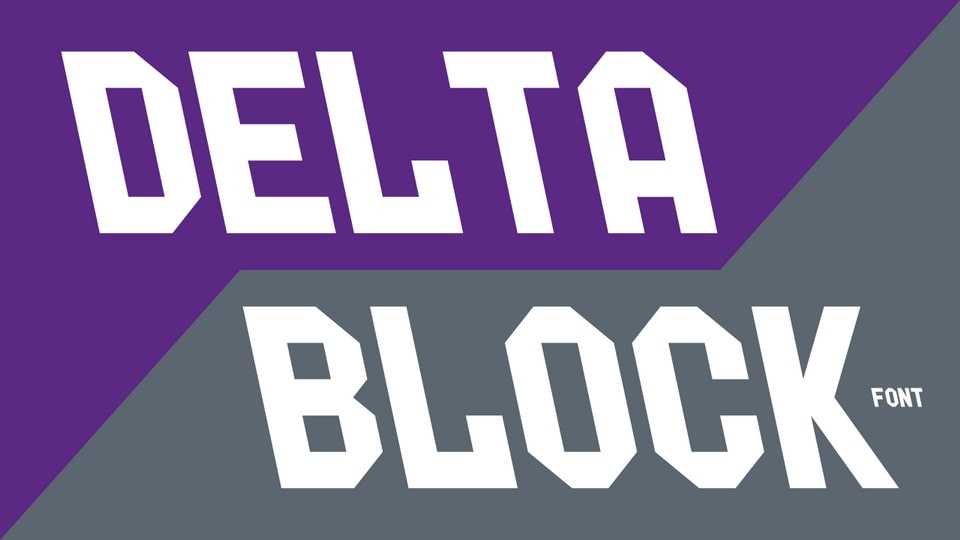 Delta Block Font › Fontesk