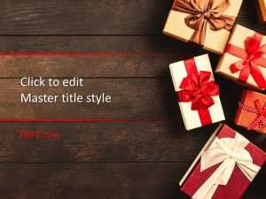 Deluxe Gift Boxes PowerPoint Template