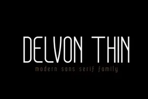 Delvon Sans Serif Font